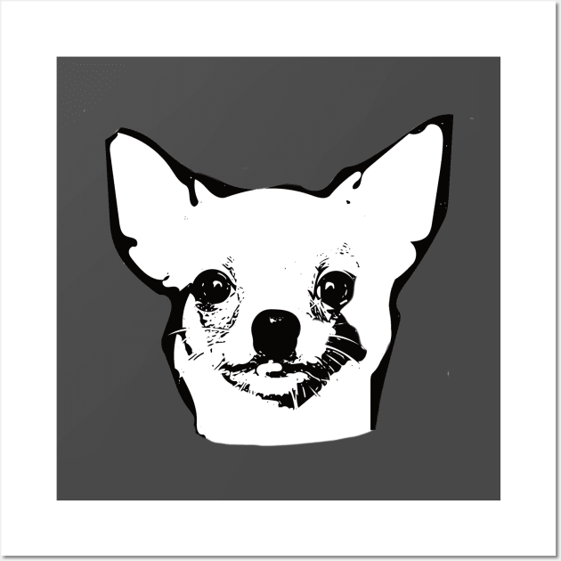 Chihuahua - Chihuahua Christmas Gifts Wall Art by DoggyStyles